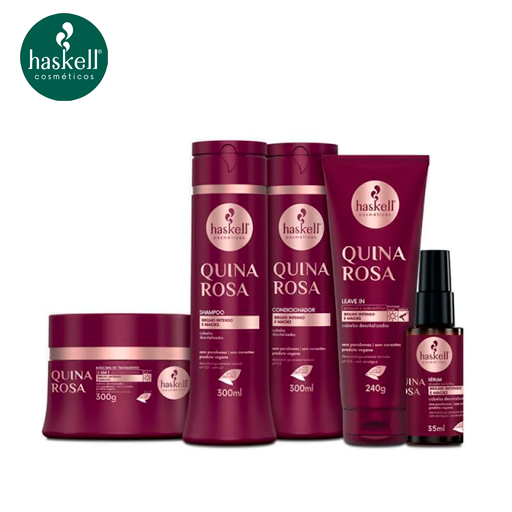 Linha Quina Rosa Haskell cachos
