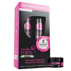HASKELL Pack Cavalo Forte Hidra Champô, Condicionador e Máscara 50g