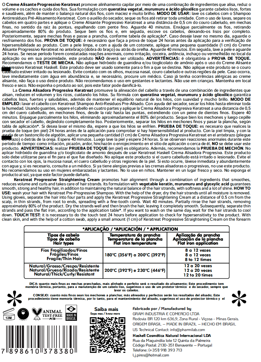 Creme Alisante Keratreat Haskell 500 ml - Passo 2 - Image 2